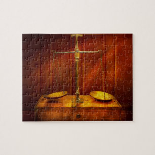 Advocaat - Onevenwichtige rechtsschaal Legpuzzel