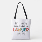 Advocaat | Openbaar aanklager | Geweldige advocaat Draagtas (Achterkant)