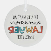 Advocaat | Openbaar aanklager | Geweldige advocaat Glas Ornament (Achterkant)