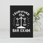 Advocaat overleefde balie-examen kaart (Staand voorkant)