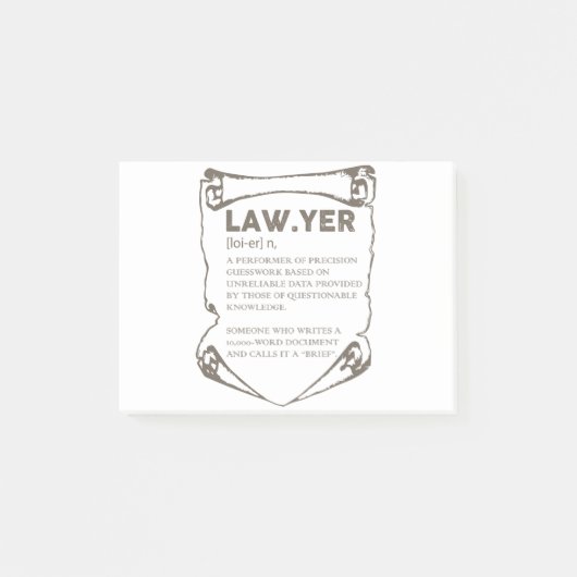 Advocaat Post-it® Notes (Voorkant)