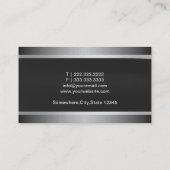 Advocaat Professional Black & Silver Visitekaartje (Achterkant)