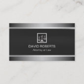 Advocaat Professional Black & Silver Visitekaartje (Voorkant)