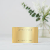 Advocaat Professioneel Goud Sjabloon Recht Visitekaartje (Staand voorkant)