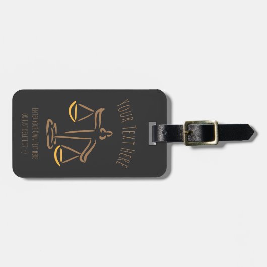 advocaat | raadsman | jurylid | Advocatenkantoor / Bagagelabel (Voorkant horizontaal)