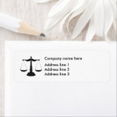 Advocaat Recht Kantoor Adres Sjabloon Labels (Insitu)