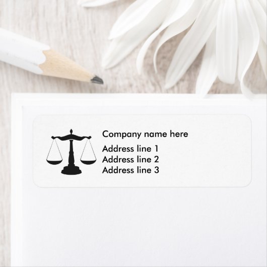 Advocaat Recht Kantoor Adres Sjabloon Labels (Insitu)