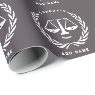 Advocaat Recht School Afstudeerder Gift Cadeaupapier