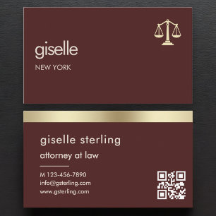 Advocaat Roodgouden Schalen der Gerechtigheid Visitekaartje