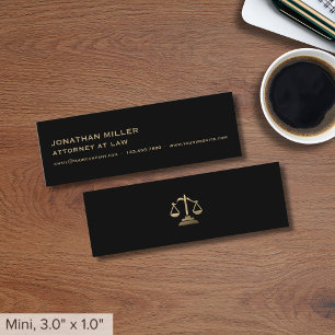 Advocaat Scales of Justice Mini Visitekaartje