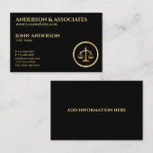 Advocaat Scales of Justice Visitekaartje (Voorkant / Achterkant)