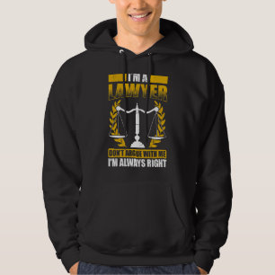 Advocaat Student jurist wetenschapsstudent in uitv Hoodie