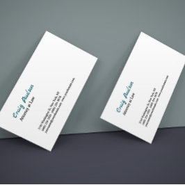 Advocaat unieke speciale dikke profielkaart visitekaartje