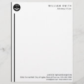 Advocaat van advocaat - generaal bij wet Black Sca Briefhoofd (Voorkant)