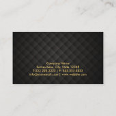 Advocaat van advocaat Luxury Gold Striped Visitekaartje (Achterkant)