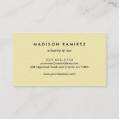 Advocaat van advocaten Modern Monogram Logo Visitekaartje (Achterkant)