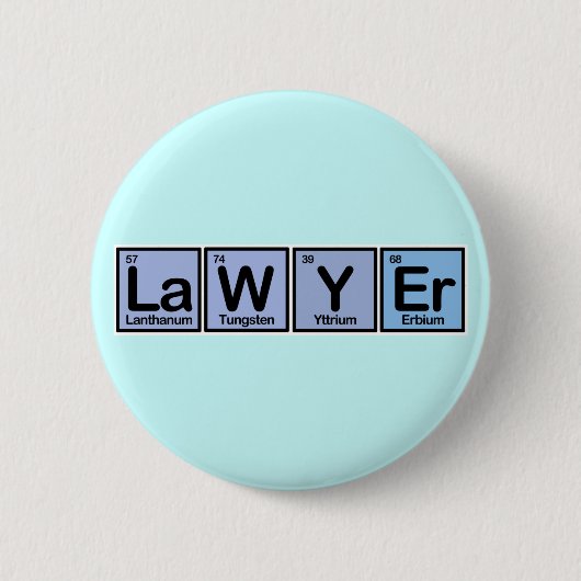 Advocaat van Elementen Ronde Button 5,7 Cm (Voorkant)