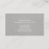 Advocaat van Justitie Classy Linen Visitekaartje (Achterkant)