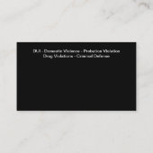 Advocaat Visitekaartjes Dubbel zijontwerp (Achterkant)