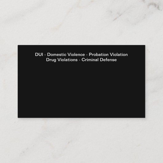 Advocaat Visitekaartjes Dubbel zijontwerp (Achterkant)