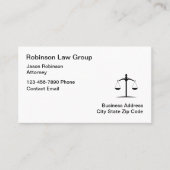 Advocaat Visitekaartjes Dubbel zijontwerp (Voorkant)