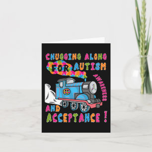 Advocate Acceptatietrain Puzzle Cool Autism Aware Kaart