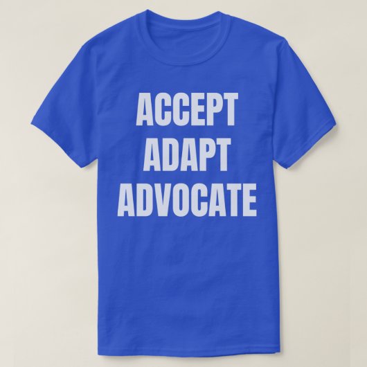 Advocate accepteren t-shirt (Design voorkant)