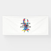 Advocate Autism awareness Spandoek (Horizontaal)