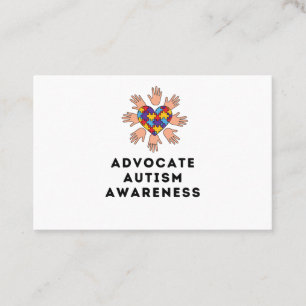Advocate Autism awareness Visitekaartje