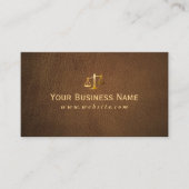 Advocate Classy Brown Leather Visitekaartje (Voorkant)