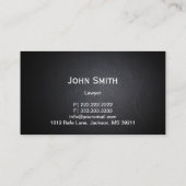 Advocate Dark Leather Professional Visitekaartje (Achterkant)