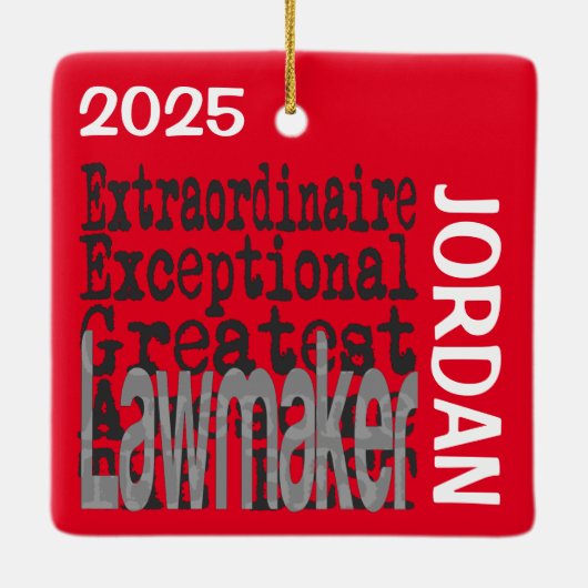 Advocate Extraordinaire Keramisch Ornament (Achterkant)