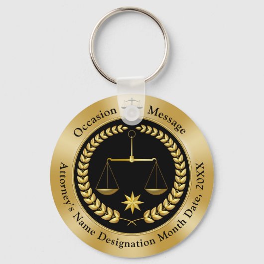 Advocate Graduation Party Ideeën, Cheap Party Favo Sleutelhanger (Voorkant)