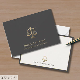 Advocate Juridische Schalen van Justitie Notitiekaartje