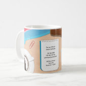 Advocate Kantoor Desk Achtergrond Mok (Voorkant links)