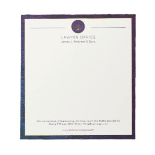 Advocate kantoor elegant professioneel gepersonali notitieblok