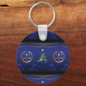 Advocate kerstboom Elegant Sleutelhanger (Voorkant)