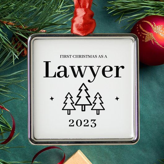 Advocate kerstversiering metalen ornament