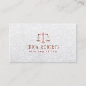 Advocate Modern Roos Gold Scale Silver Visitekaartje (Voorkant)