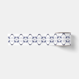 advocate Navy White Gavel pleitte voor Satin Ribbo Lint