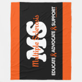 Advocate-ondersteuning opleiden...MS Fleece Deken (Voorkant)