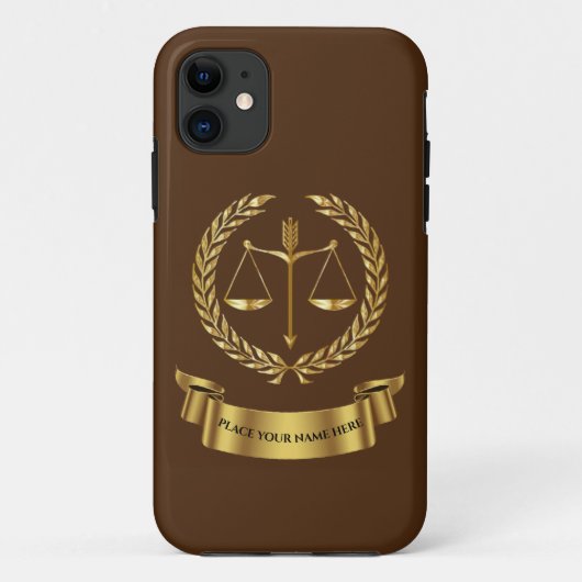 Advocate persoonlijke Hoesje-Mate iPhone Case (Achterkant)