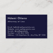 Advocate Scale Masculine Visitekaartje (Achterkant)