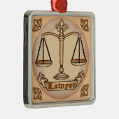 Advocate Scales Metalen Ornament (Rechts)
