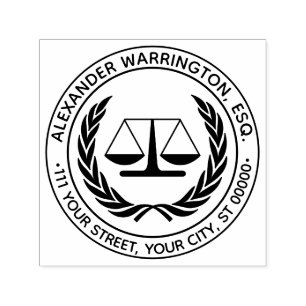 Advocate Schalen van Justitie #4 Wet Juridische Na Zelfinktende Stempel