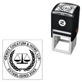 Advocate Schalen van Justitie 4S advocatenkantoor  Zelfinktende Stempel (In situ)