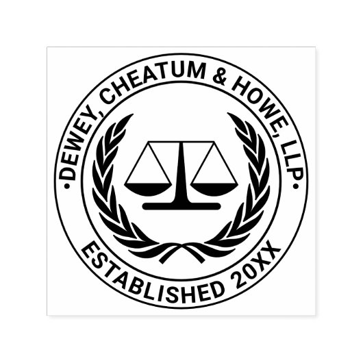 Advocate Schalen van Justitie 4S advocatenkantoor  Zelfinktende Stempel (Design)