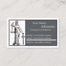 Advocate Standard, 3,5 inch x 2,0 inch Visitekaart