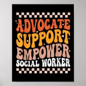 Advocate Support Empowerment Maatschappelijk Werk Poster (Voorkant)