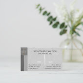 Advocaten bij het Law Lawyer Visitekaartje (Staand voorkant)